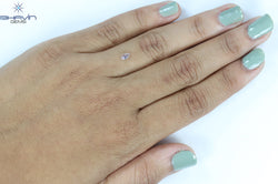 0.17 CT Pear Shape Natural Diamond Pink Color VS2 Clarity (4.46 MM)