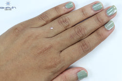 0.08 CT Oval Shape Natural Diamond Pink Color SI1 Clarity (3.31MM)