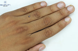 0.10 CT Pear Shape Natural Diamond Pink Color I1 Clarity (3.80 MM)