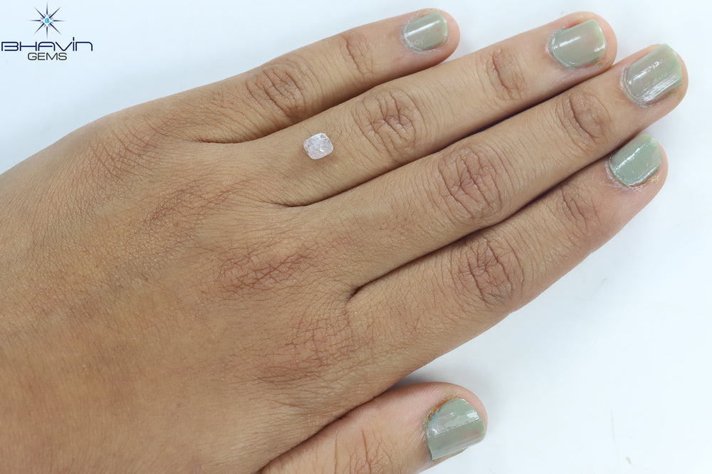 0.05 CT クッションシェイプ 天然ダイヤモンド ピンクカラー VS2 クラリティ (2.28 MM)
