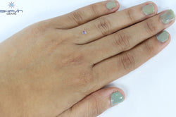 0.14 CT Cushion Shape Natural Diamond Pink Color I2 Clarity (2.86 MM)