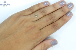 0.52 CT Round Shape Natural Diamond Green (Chameleon) Color VS2 Clarity (4.97 MM)