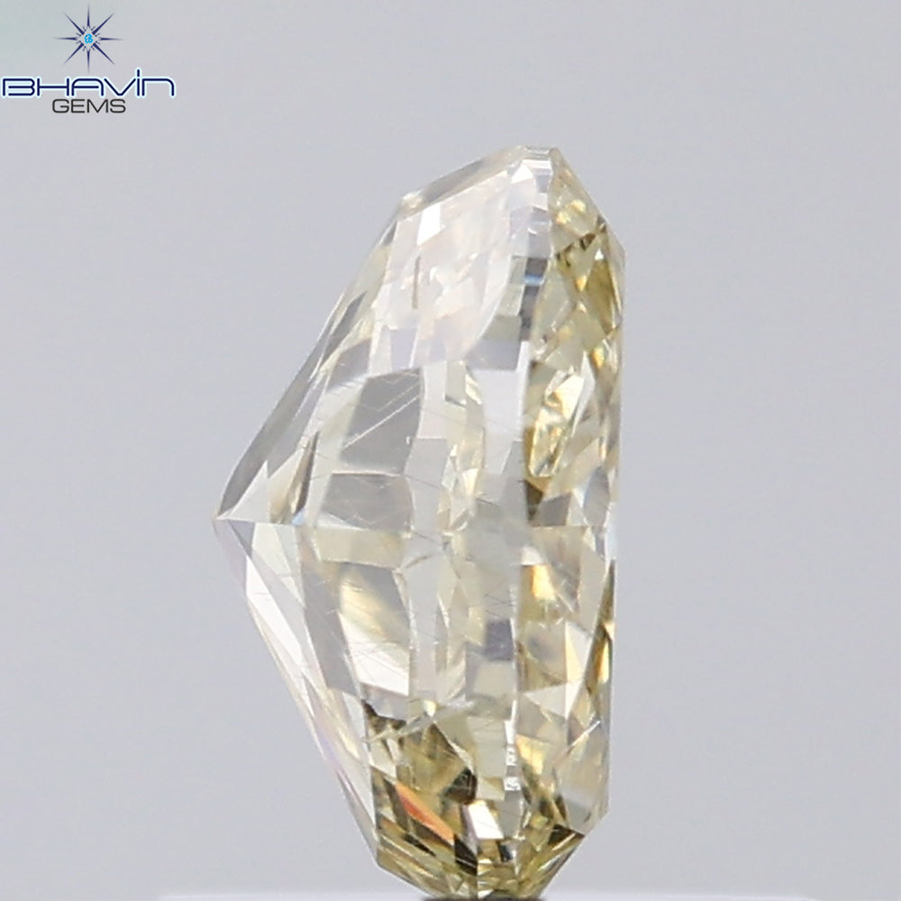 1.01 CT Oval Shape Natural Diamond Yellow Color SI2 Clarity (6.69 MM)