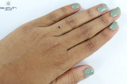 0.13 CT Cushion Shape Natural Diamond Pink Color SI2 Clarity (2.88 MM)