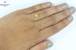 1.92 CT Radiant Shape Natural Diamond Yellow Color I3 Clarity (8.31 MM)