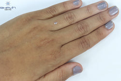 0.11 CT Pear Shape Natural Diamond Pink Color VS2 Clarity (4.10 MM)