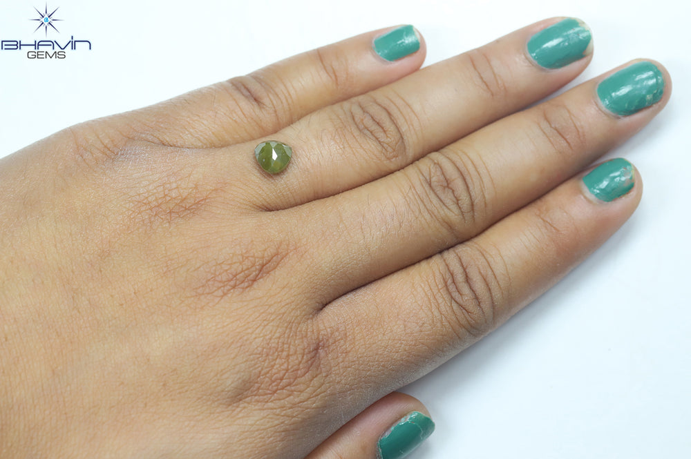 1.64 CT Heart Shape Natural Diamond Yellow Color I3 Clarity (7.00 MM)