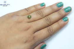 1.64 CT Heart Shape Natural Diamond Yellow Color I3 Clarity (7.00 MM)