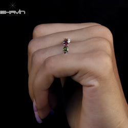 Mix Diamond Natural Diamond Ring Mix Color Gold Ring Engagement Ring