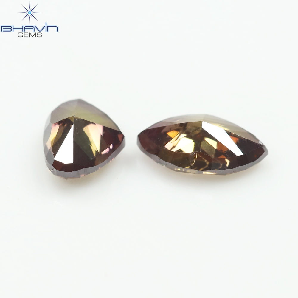 0.38 CT/2 CT Mix Shape Natural Diamond Pink Color SI2 Clarity (4.97 MM)
