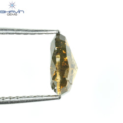 1.25 CT Pear Shape Natural Diamond Brown Color I2 Clarity (7.80 MM)