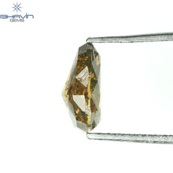 1.25 CT Pear Shape Natural Diamond Brown Color I2 Clarity (7.80 MM)