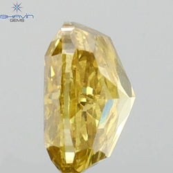 0.53 CT Cushion Shape Natural Diamond Green (Chameleon) Color VS1 Clarity (4.85 MM)