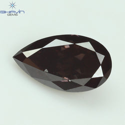 0.27 CT Enhanced Pear Shape Natural Loose Diamond  Brown(Pink) Color VS2 Clarity (5.58 MM)
