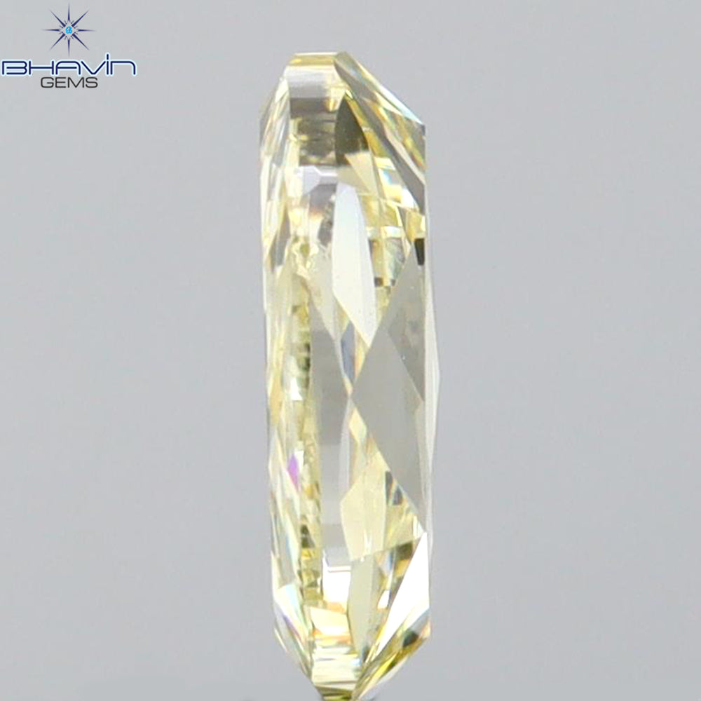 0.87 CT Oval Shape Natural Diamond Yellow Color VS2 Clarity (7.48 MM)