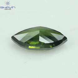 0.34 CT Enhanced Marquise Diamond Green Diamond Natural Loose diamond SI1 Clarity (6.36 MM)