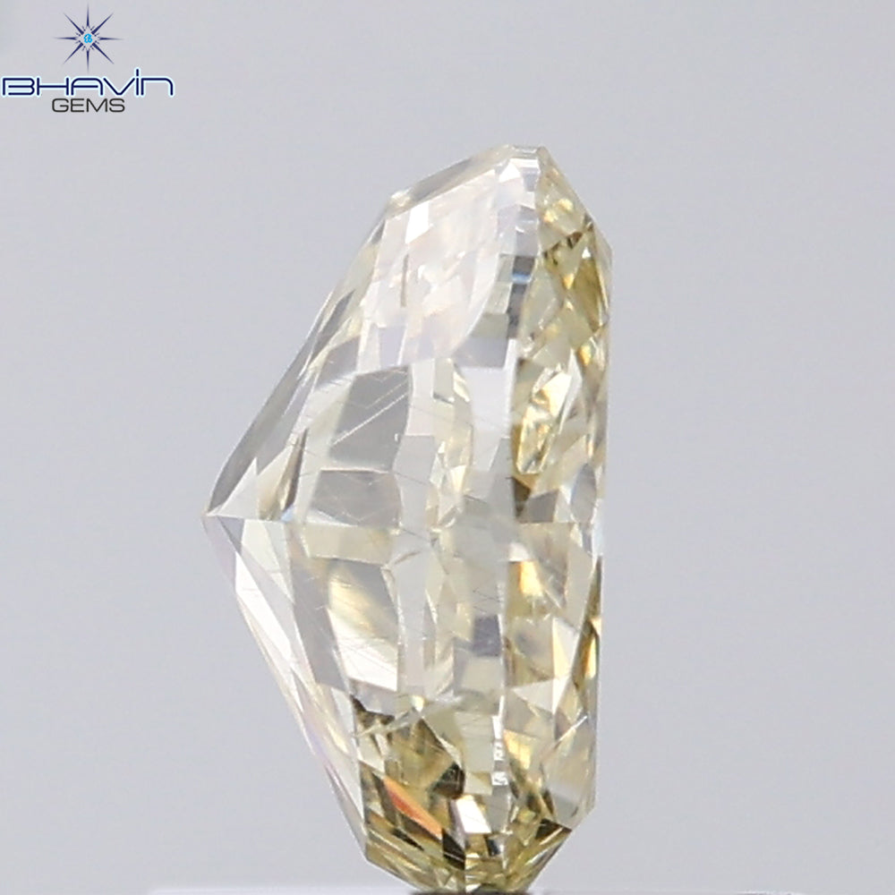 1.01 CT Oval Shape Natural Diamond Yellow Color SI2 Clarity (6.69 MM)