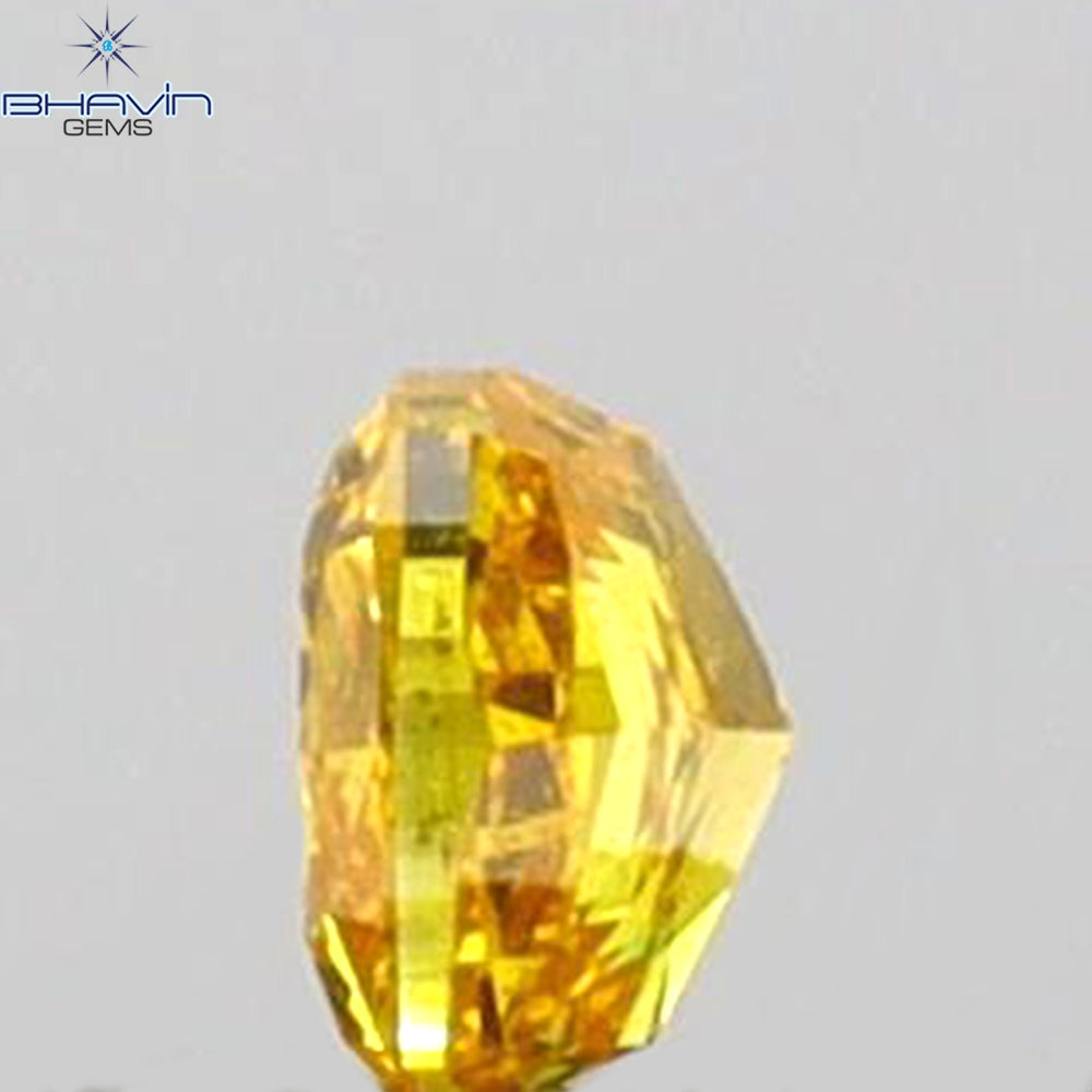 0.08 CT Cushion Shape Natural Loose Diamond Yellow Color VS1 Clarity (2.40 MM)