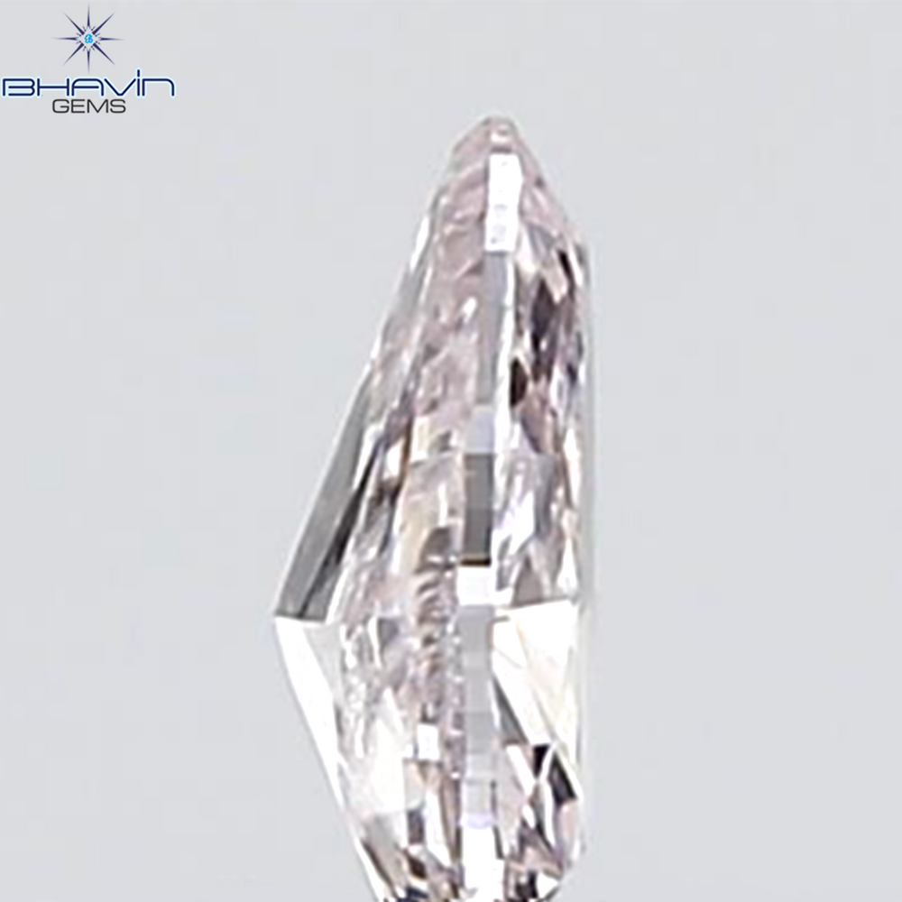 GIA Certified 0.26 CT Pear Diamond Pink Color Natural Loose Diamond (5.37 MM)