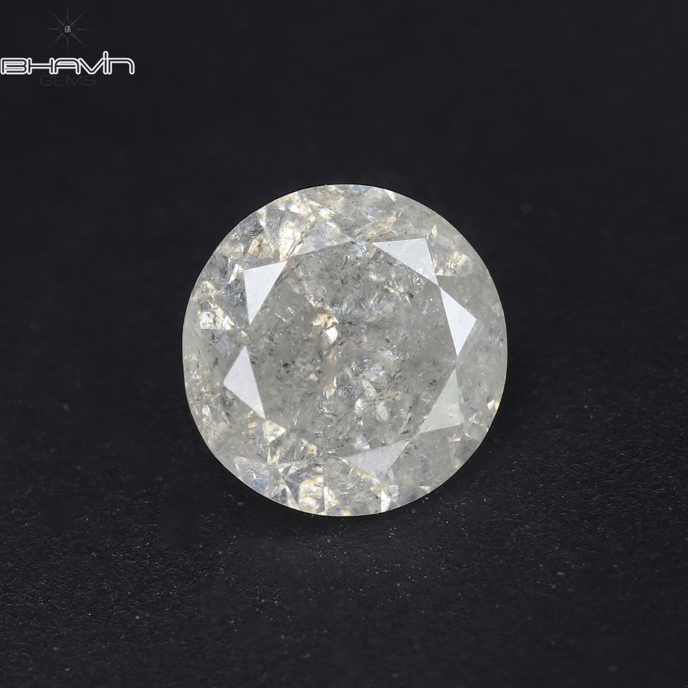 0.60 CT Round Shape Natural Loose Diamond White Color I3 Clarity (5.26 MM)