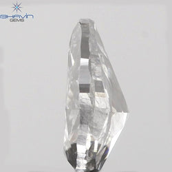 0.32 CT Pear Shape Natural Diamond Bluish Grey Color SI2 Clarity (5.51 MM)