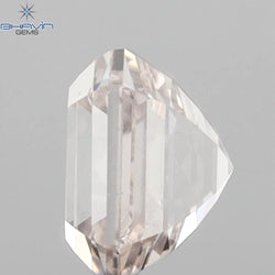 1.10 CT Asscher Diamond Enhanced Pink Color VS1 Clarity (5.46 MM)
