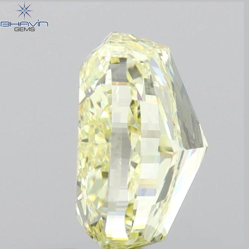 1.51 CT Cushion Diamond Yellow Color Natural Diamond VVS2 Clarity (6.77 MM)