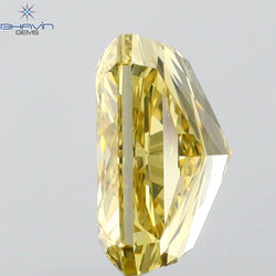 GIA Certified 2.01 CT Radiant Diamond Brownish Greenish Yellow (CHAMELEON) Color Natural Loose Diamond SI1 Clarity (7.73 MM)