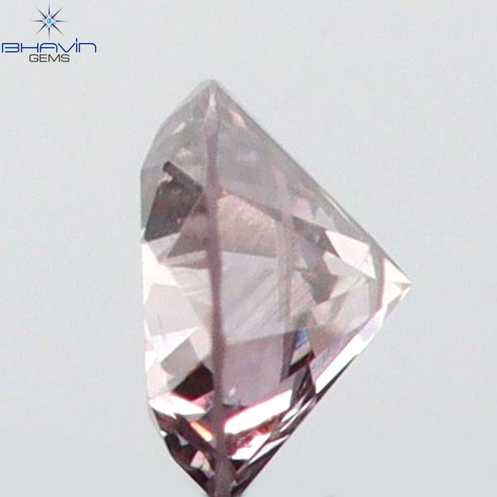 0.04 CT Round Shape Natural Diamond Pink Color SI2 Clarity (2.33 MM)