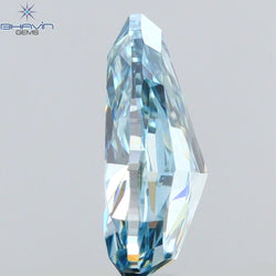 0.52 CT Pear Shape Natural Diamond Blue Color VS1 Clarity (6.43 MM)