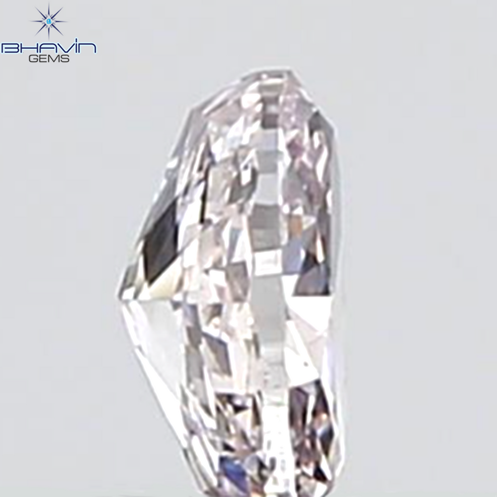 GIA Certified 0.26 CT Oval Shape Natural Diamond Purplish Pink Color SI2 Clarity (4.52 MM)