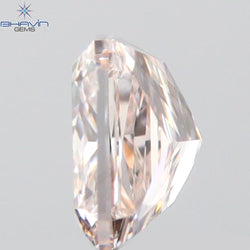 GIA Certified 0.31 CT Radiant Shape Natural Diamond Pinkish Brown Color I1 Clarity (3.89 MM)