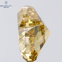 1.04 CT Heart Shape Natural Diamond Orange Yellow Color VS2 Clarity (6.64 MM)
