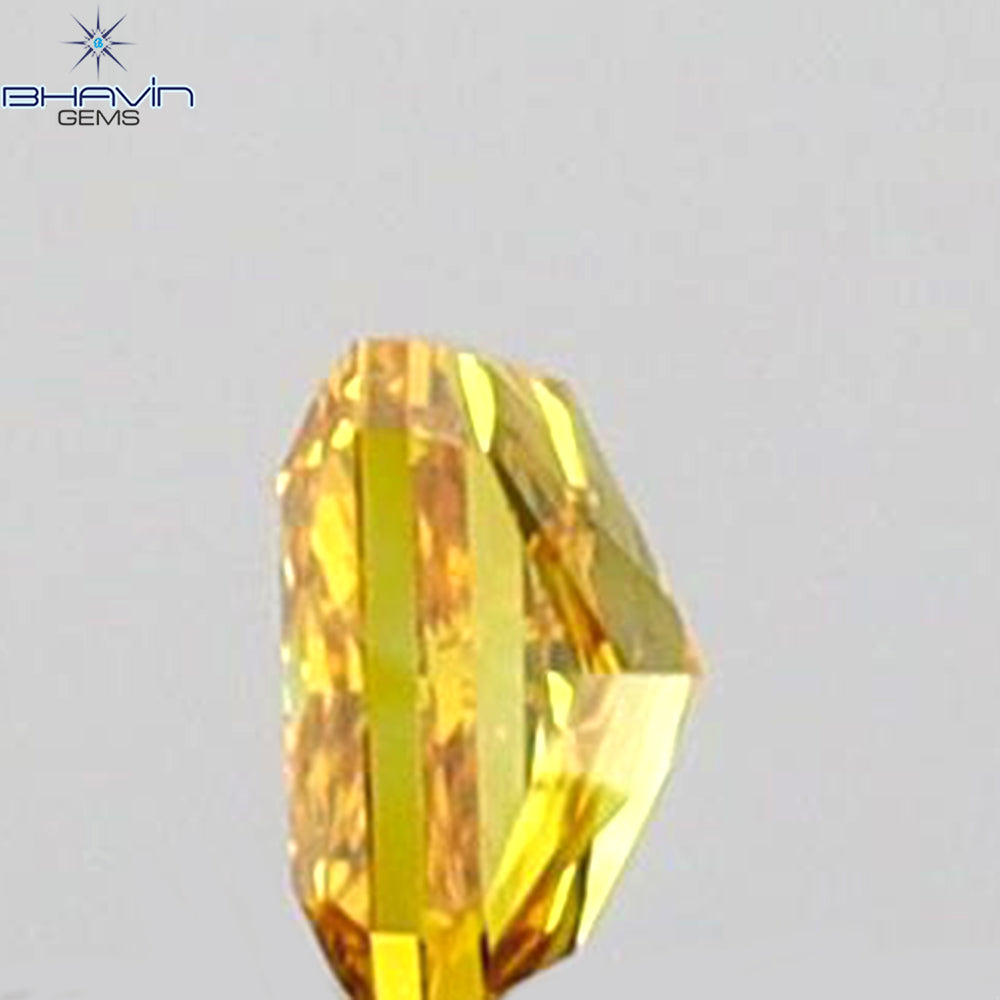 0.07 CT Radiant Shape Natural Diamond Yellow Color SI2 Clarity (2.50 MM)