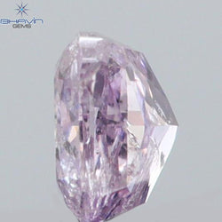 0.14 CT Cushion Shape Natural Diamond Pink Color I2 Clarity (2.86 MM)
