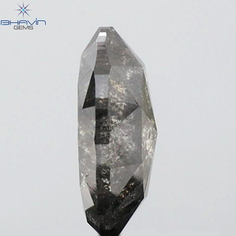 0.72 CT Oval Shape Natural Diamond Salt And Papper Color I3 Clarity (6.62 MM)
