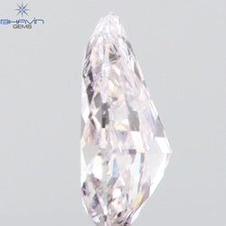 0.11 CT Pear Shape Natural Diamond Pink Color SI1 Clarity (3.76 MM)