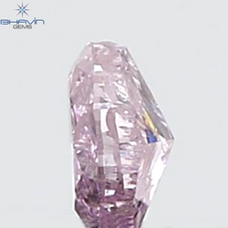 GIA Certified 0.27 CT Oval Shape Natural Diamond Purplish Pink Color I3 Clarity (4.34 MM)