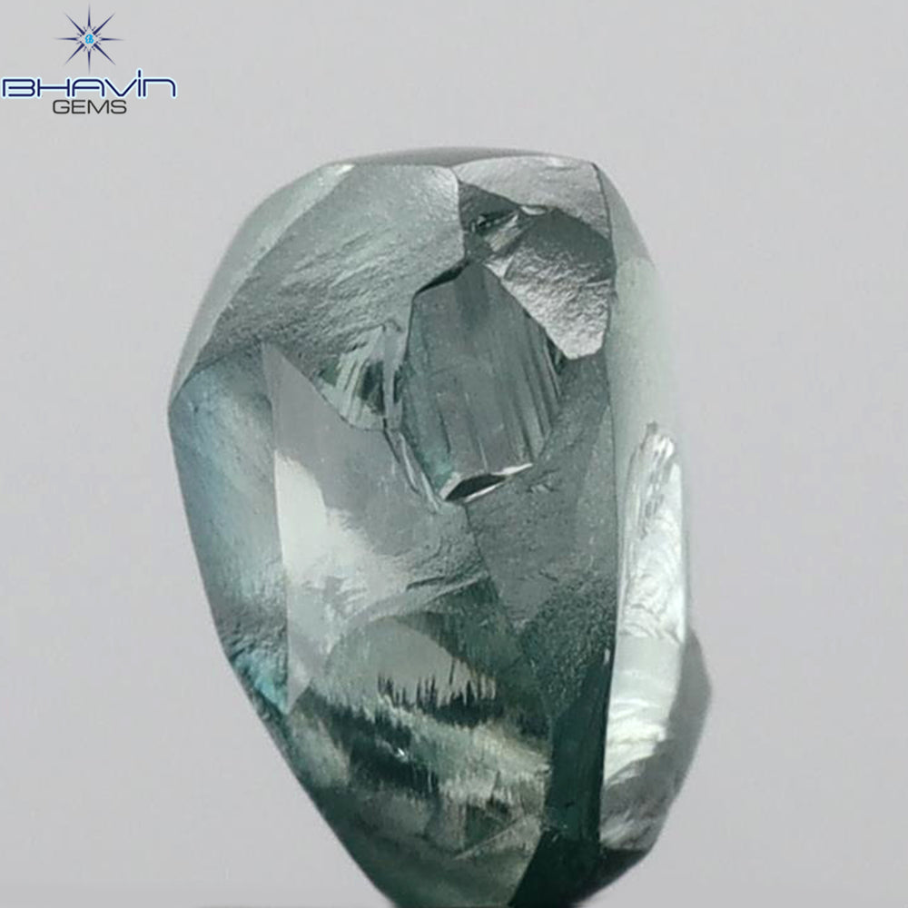 1.56 CT Rough Shape Enhanced Blue Color VS2 Clarity (7.20 MM)
