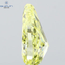 0.31 CT Pear Shape Natural Diamond Yellow Color VS2 Clarity (5.37 MM)