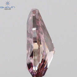 0.08 CT Pear Shape Natural Diamond Pink Color SI1 Clarity (3.50 MM)