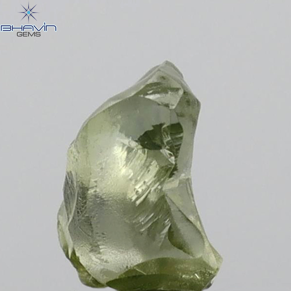 1.46 CT Rough Shape Enhanced Green Color VS2 Clarity (8.15 MM)
