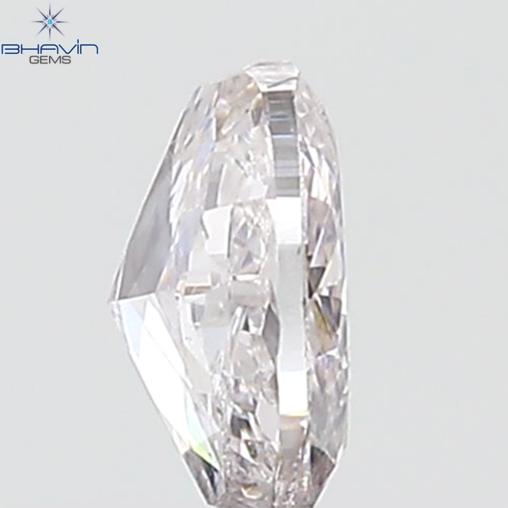 GIA Certified 0.41 CT Oval Shape Natural Diamond Pink Color I2 Clarity (5.10 MM)