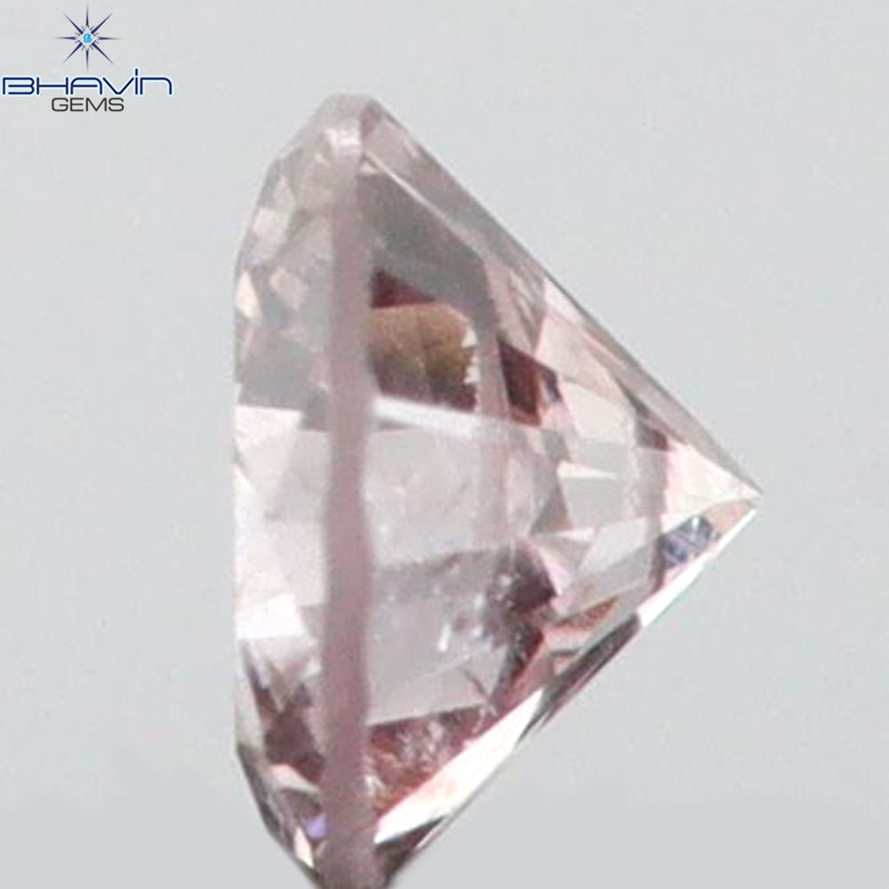 0.04 CT Round Shape Natural Diamond Pink Color SI2 Clarity (2.22 MM)