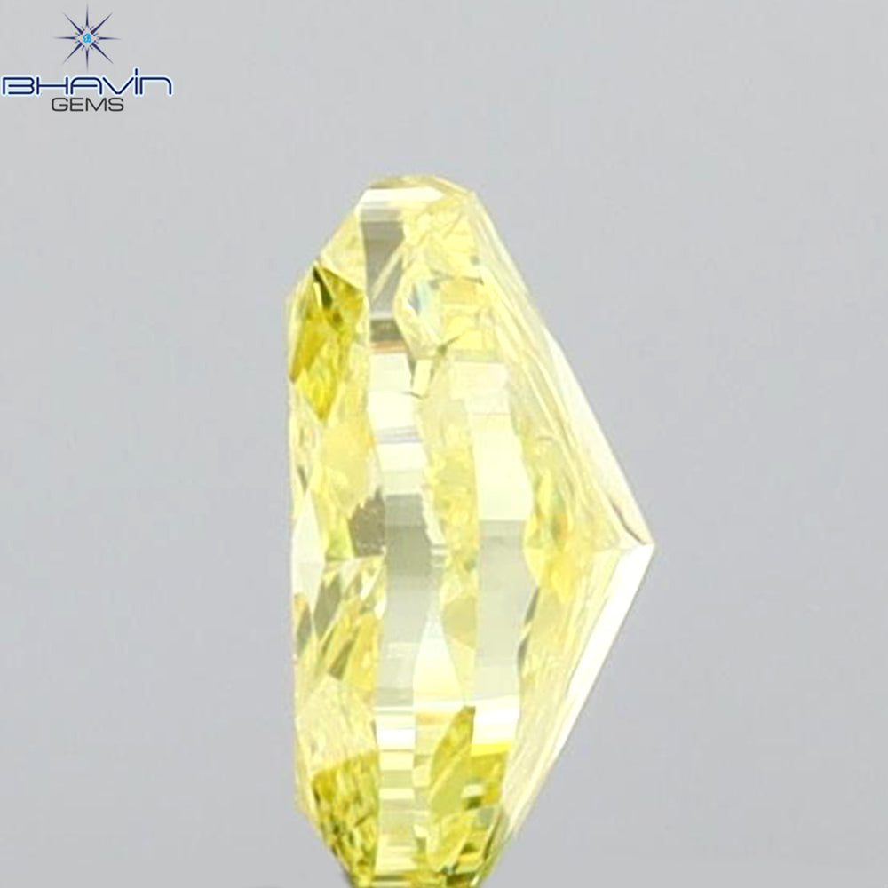 0.40 CT Oval Shape Natural Diamond Yellow Color I1 Clarity (5.20 MM)