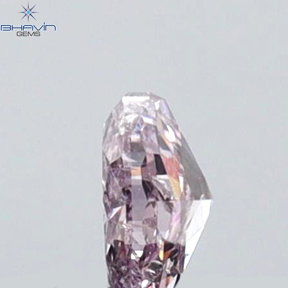 0.16 CT Oval Shape Natural Diamond Pink Color I1 Clarity (3.88 MM)