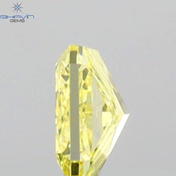 0.29 CT Radiant Shape Natural Diamond Yellow Color VVS1 Clarity (4.08 MM)