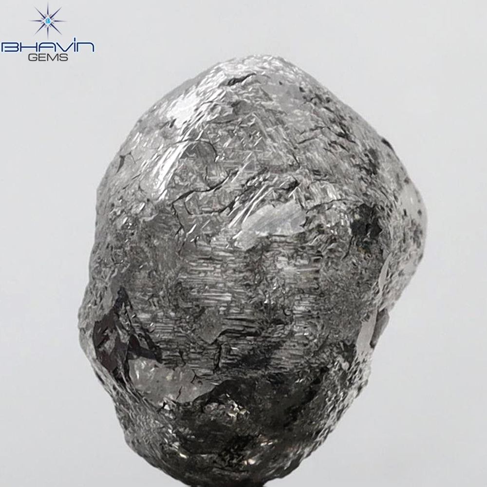 18.88 CT Rough Shape Natural Diamond Salt And Pepper Color I3 Clarity
