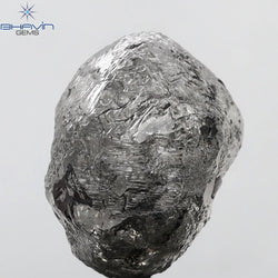 18.88 CT Rough Shape Natural Diamond Salt And Pepper Color I3 Clarity
