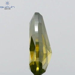 0.33 CT Pear Shape Natural Diamond Green Color SI2 Clarity (5.82 MM)